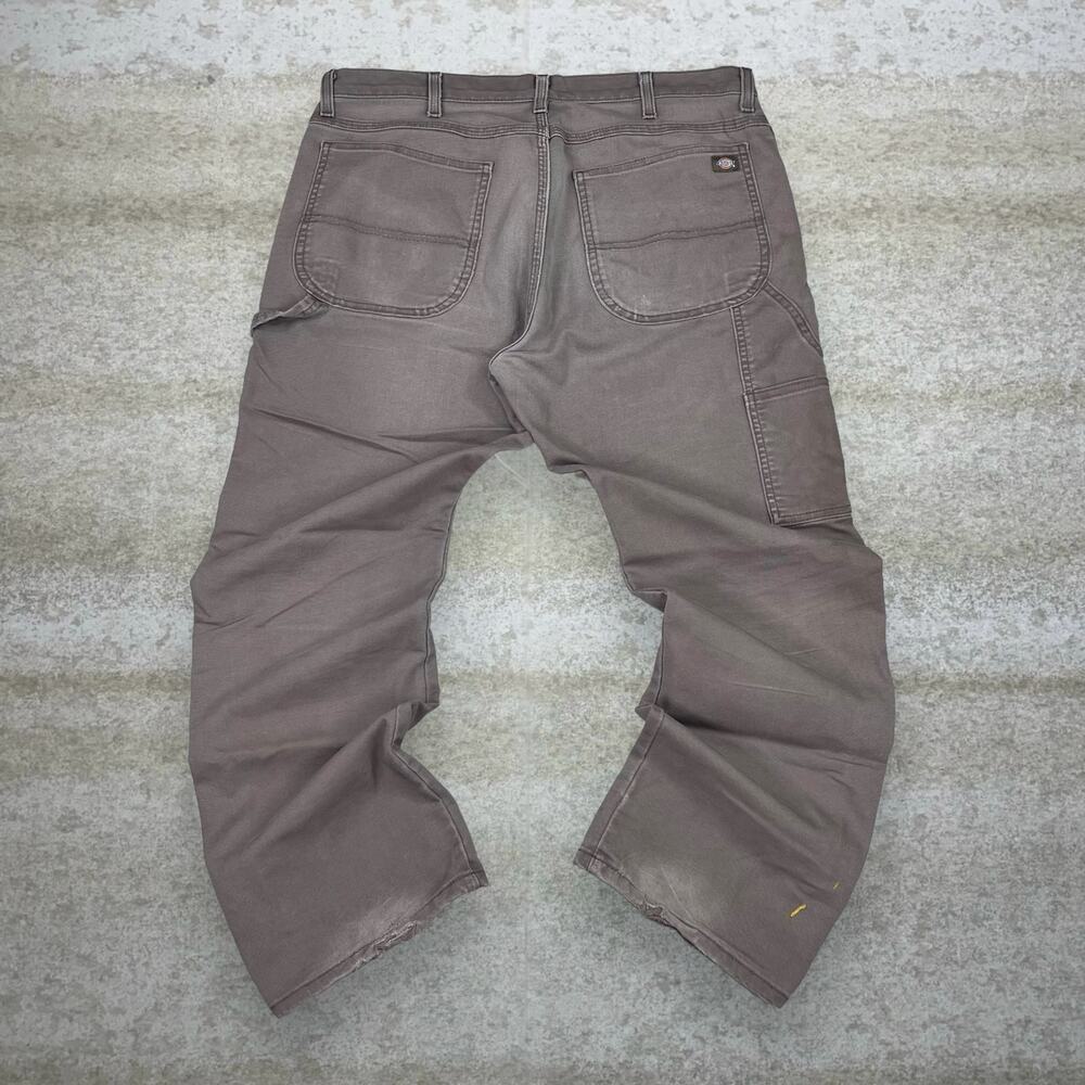 Vintage 90s Dickies Carpenter Pants 36x30 Regular Straight Leg Chocolate Brown